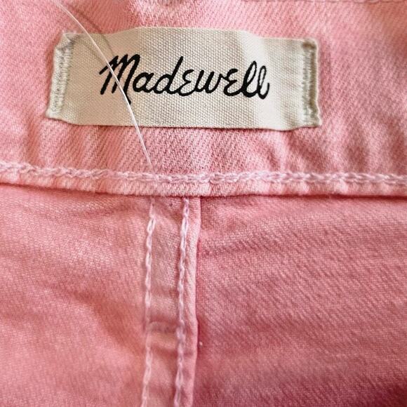Madewell The Perfect Jean Short Garment-Dye Edition Autumn Pink Size 28 - Picture 8 of 11